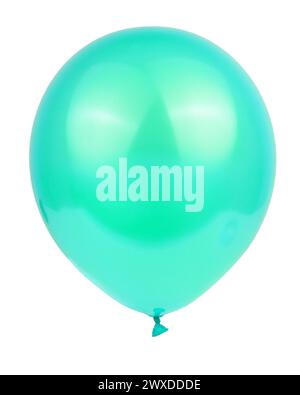 Party blue balloon event decor isolated on the white background Stock Photo
