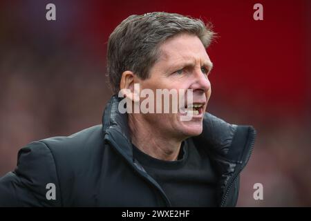 Oliver Glasner manager of Crystal Palace during the Premier League match Nottingham Forest vs Crystal Palace at City Ground, Nottingham, United Kingdom, 30th March 2024  (Photo by Gareth Evans/News Images) Stock Photo