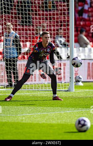 Dean Henderson of Crystal Palace during the Premier League match ...