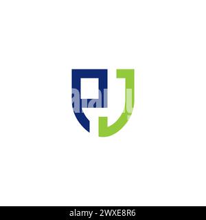 PJ Logo Simple. Letter PJ Icon Stock Vector