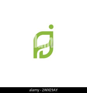PJ Logo Icon Initial Design. Letter P Icon Stock Vector