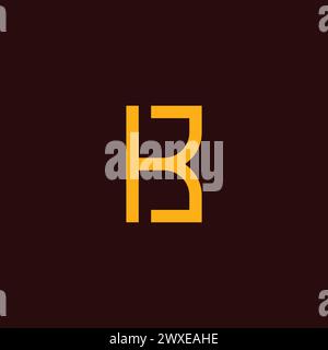 KB Logo Minimalist. Letter B Logo Design Stock Vector