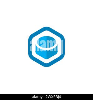 Hexagon Logo Simple and Clean Design. hexagon Icon Stock Vector