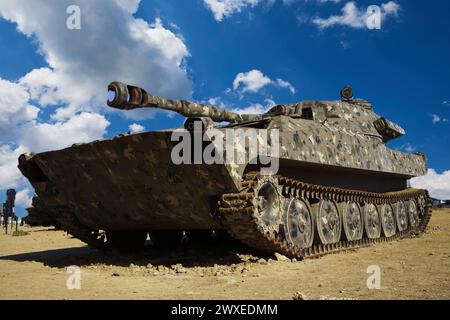 Battlefield tanks and technology. military technology. Wide image for banners, advertisements Stock Photo