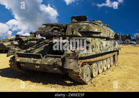 Battlefield tanks and technology. military technology. Wide image for banners, advertisements Stock Photo