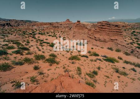 View of rock formations in the Quebrada de las Conchas near Cafayate, Salta Province, Argentina. High quality photo Stock Photo