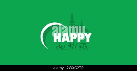 You Can Download the Beautiful Happy Eid Al Fitr Banner And Template Stock Vector