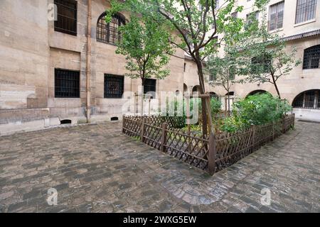 The Conciergerie courtyard prison in Paris, France. Stock Photo