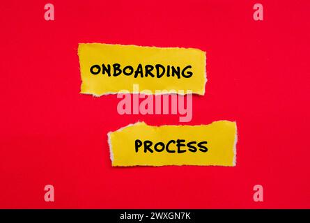 Onboarding success symbol. Concept word Onboarding on beautiful blue ...