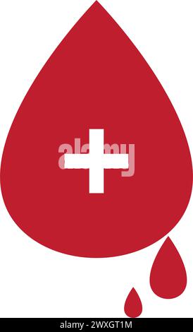Medical donation icon Vector symbol or sign set collection in black and ...