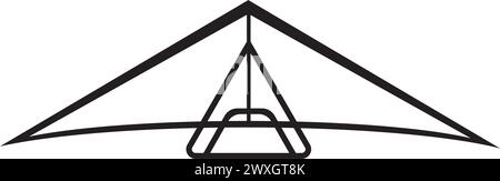 hang gliding icon vector illustration symbol design Stock Vector