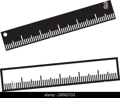ruler icon vector illustration logo design Stock Vector