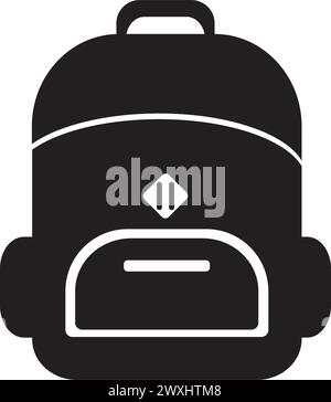 bagpack travel icon logo design illustration Stock Vector