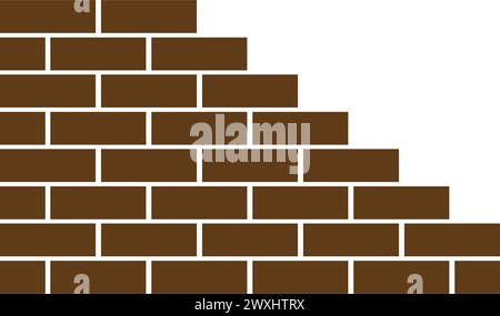 Pile of bricks icon,vector illustration design template background. Stock Vector