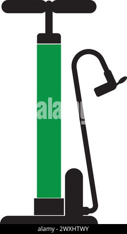 Bicycle and motorcycle air pump icon vector illustration design template Stock Vector
