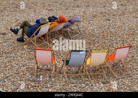 Lyme Regis, Dorset, UK. 31st March 2024. UK weather: cool day with an occasional glimpse of sunshine at Lyme Regis on Easter Sunday. Credit: Carolyn Jenkins/Alamy Live News Stock Photo