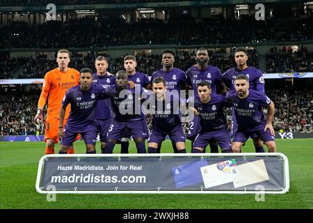 Madrid, Spain. 31st Mar, 2024. Real Madrid during the La Liga match between Real Madrid and Athletic Club played at Santiago Bernabeu Stadium on March 31 2024 in Madrid, Spain. (Photo by Cesar Cebolla/PRESSINPHOTO) Credit: PRESSINPHOTO SPORTS AGENCY/Alamy Live News Stock Photo