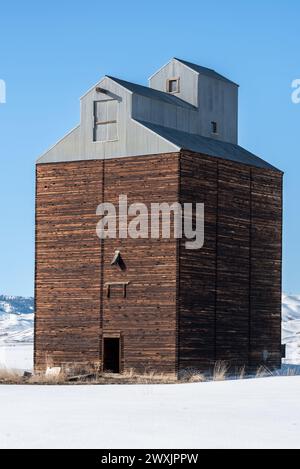 North America Idaho Camas Prairie winter kite skiing MR Stock Photo - Alamy