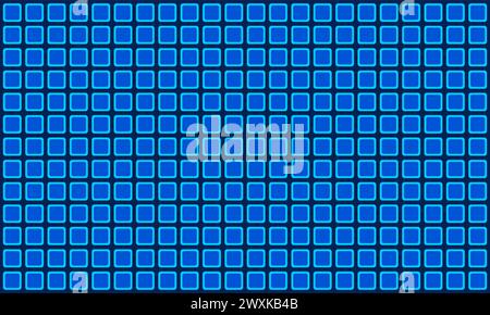 Blue glass tile. interior design for bathroom. abstract seamless pattern background Stock Vector