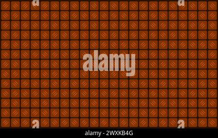 brown rough webbing wood. wooden tray background. brown patterned wall. background with a smooth pattern. Stock Vector