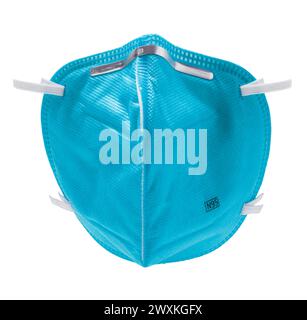 N95 Mask Top View Cut Out on White Stock Photo - Alamy