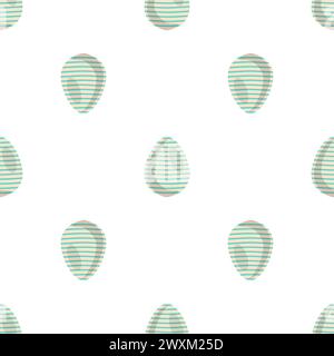 Illustration on theme seamless celebration holiday Easter with hunt colorful bright eggs, seamless pattern consisting of many hunt Easter eggs, hunt b Stock Vector