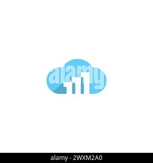 Graphic Cloud Logo. Cloud Icon Stock Vector