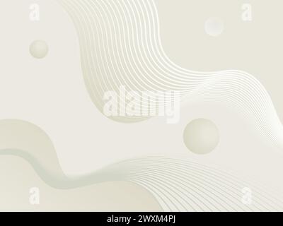 Gray abstract editable background for presentations, website, design. Vector illustration with lines and gradients Stock Vector