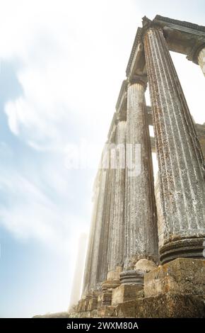 The ruins of temple of Zeus in Aizanoi. Kutahya district. Turkey Stock Photo