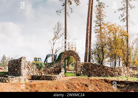 Construction rebuilding after the Camp Fire in Paradise, California Stock Photo