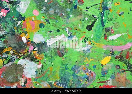 Abstract watercolor painted on wooden plank for background or banner Stock Photo