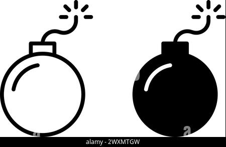 Bomb icon symbol basic simple design Stock Vector Image & Art - Alamy