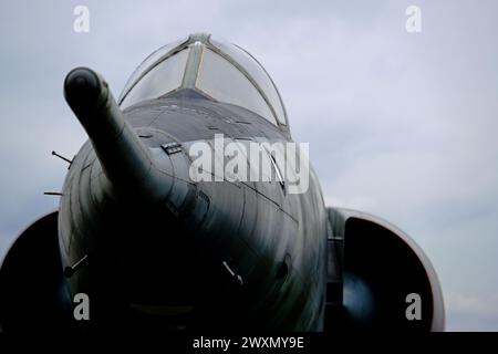 The Dassault Mirage IV was a French supersonic strategic bomber and deep-reconnaissance aircraft. Developed by Dassault Aviation, Stock Photo