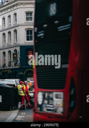 London - 08 August 2020 - Street Photo of Public Sector Workers in Regent Street, London UK Stock Photo
