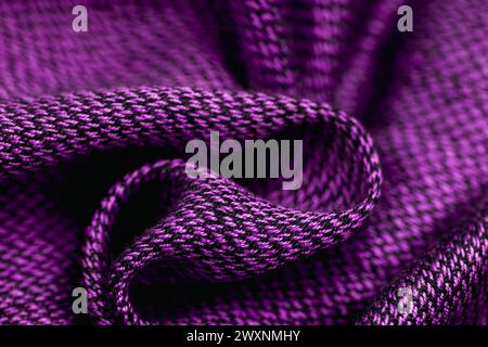 A purple colored fabric that looks like something out of the ordinary Stock Photo