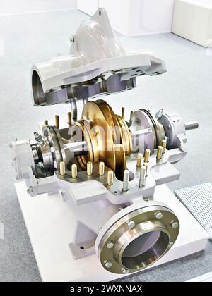 Double inlet horizontal pump cross section Stock Photo - Alamy
