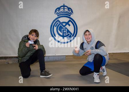 Real Madrid Museum in the new Santiago Bernabeu stadium. January 2024 Stock Photo