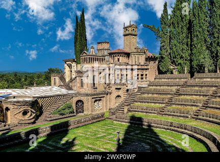 Italy Umbria  Montegiove - Montegabbione (Tr) La Scarzuola  by Tomaso Buzzi (Architect) - the Amphitheatre Stock Photo