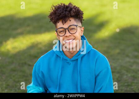 Casual portrait of a smiling student Stock Photo