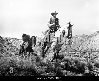 Julian Meteos, Richard Crenna, on-set of the film, 'Catlow', MGM, 1971 Stock Photo