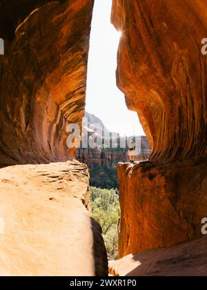 Secret Subway Cave Boynton Canyon Sedona Arizona United States of ...