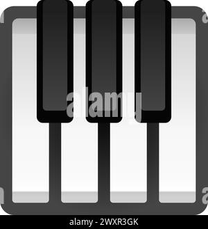 musical keyboard Stock Vector