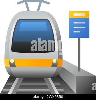 metro in the station Stock Vector