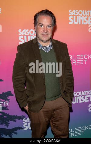 New York, New York, USA. 1st Apr, 2024. (NEW) &quot;Sasquatch Sunset&quot; New York Premiere. April 01, 2024, New York, New York, USA: George Rush attends &quot;Sasquatch Sunset&quot; New York premiere at Metrograph on April 01, 2024 in New York City. (Credit: M10s/TheNews2) (Foto: M10s/Thenews2/Zumapress) (Credit Image: © Ron Adar/TheNEWS2 via ZUMA Press Wire) EDITORIAL USAGE ONLY! Not for Commercial USAGE! Stock Photo