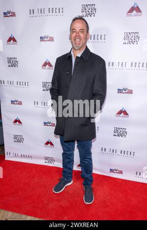 Los Angeles, USA. 01st Apr, 2024. Comedian Greg Baldwin attends Christine Peake's 'Cheeky Peakey's Comedy Show' at Hotel Ziggy, Los Angeles, CA, April 1st, 2024 Credit: Eugene Powers/Alamy Live News Stock Photo