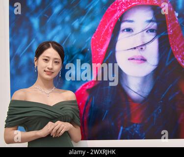 Tokyo, Japan. 02nd Apr, 2024. Japanese model Ayano Sumida attends a
