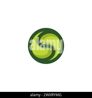S Ball Tennis Logo. Ball Tennis Icon Stock Vector