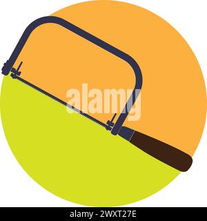 Wood saw icon vector illustration simple design Stock Vector