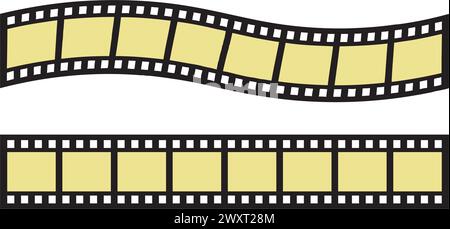 Film strip vector icon illustration background. Stock Vector