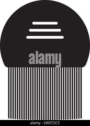 dandruff comb icon vector illustration symbol design Stock Vector